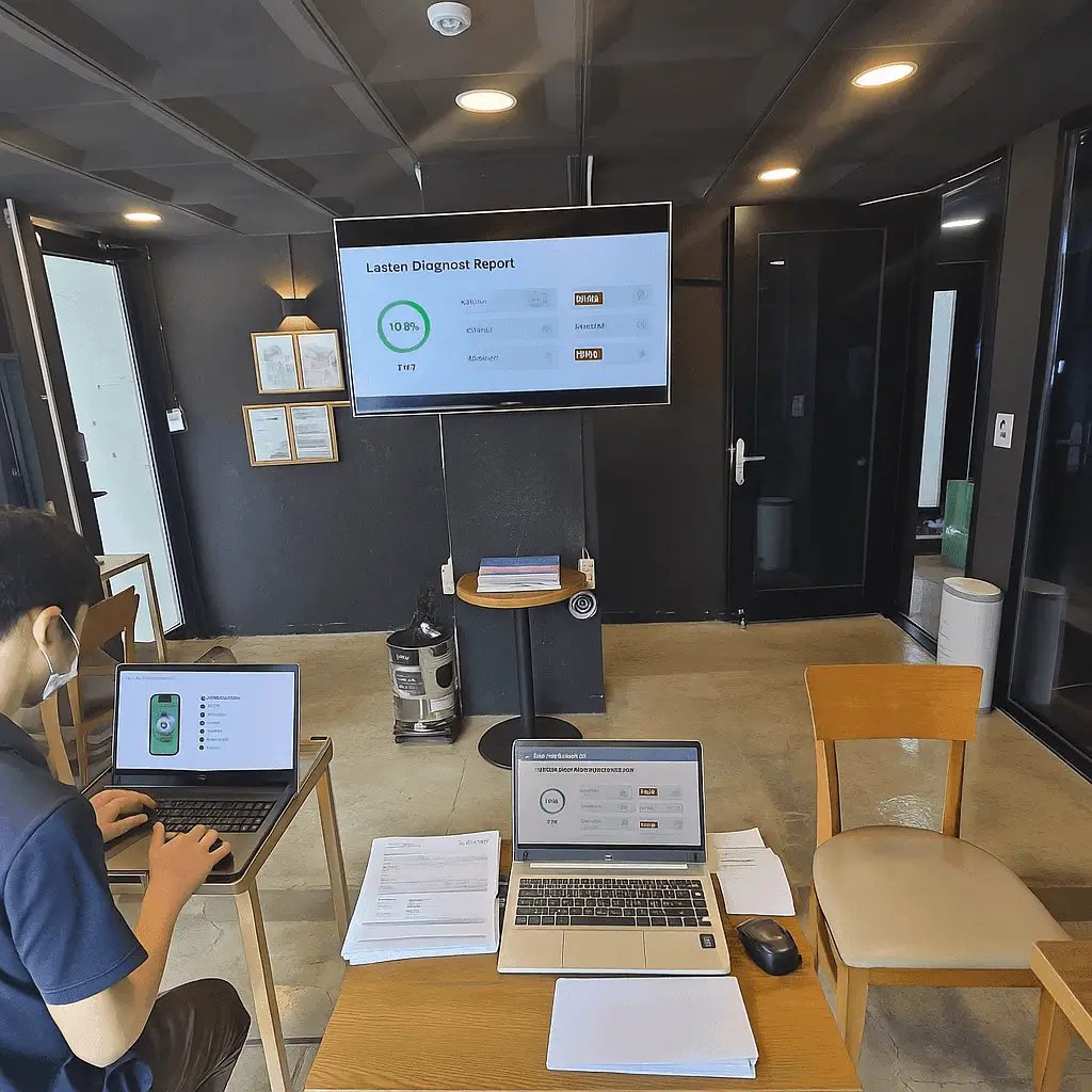 성능 진단 리포트 확인